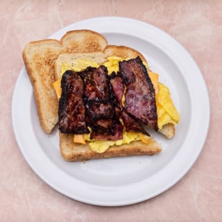 Turkey Bacon Egg and Cheese Sandwich