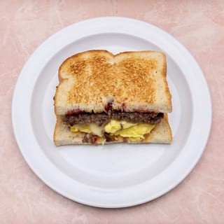 Scrapple Egg and Cheese Sandwich