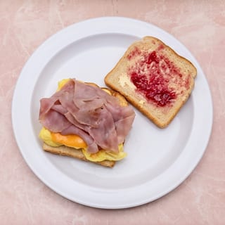 Ham Egg and Cheese Sandwich