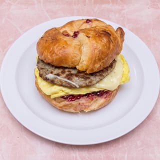 Turkey Sausage Egg and Cheese Sandwich