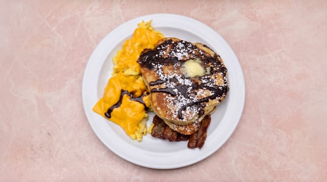 Chocolate Chip Pancake Platter.