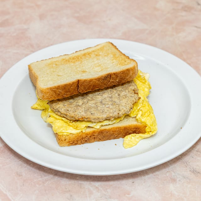 Sausage Egg and Cheese Sandwich.
