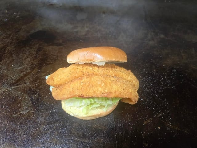 Fried Fish W/Cheese.