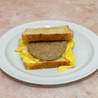 Turkey Sausage Egg and Cheese Sandwich