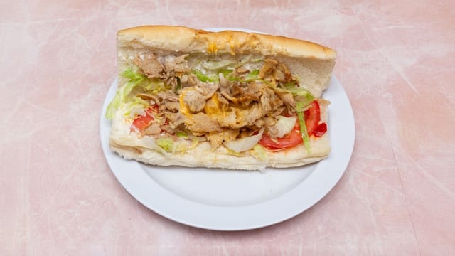 Chicken Cheese Steak Sub.