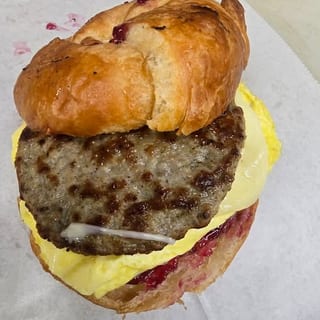 Chicken Sausage, Egg and Cheese Sandwich